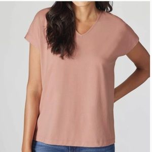 J.Jill Luxe Supima® V-Neck Easy Tee Rose quartz MP